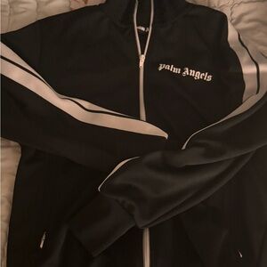 Palm Angels Black and White Bomber Jacket